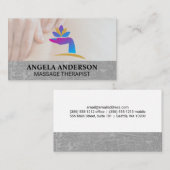Healing Hand Logo | Massagetherapie sessie Visitekaartje (Voorkant / Achterkant)