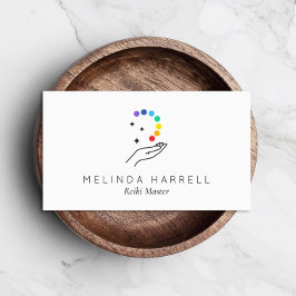 Healing Hand Logo Reiki, Genezer, Wellness Visitekaartje