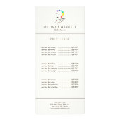 Healing Hand Logo Reiki, Massage, Wellness Ivoor Reclamekaart (Voorkant)