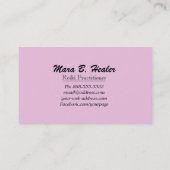 *~* Healing Hand Radiating Love and Light Energy Visitekaartje (Achterkant)