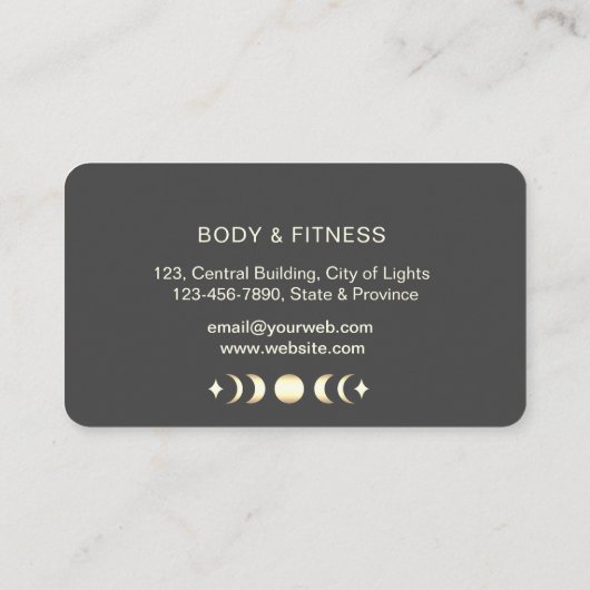 Healing Handen Massage Thearapist Holistische Fitn Visitekaartje (Achterkant)