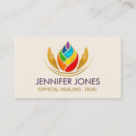 Healing Hands - Chakras - Lotus Petal Visitekaartje