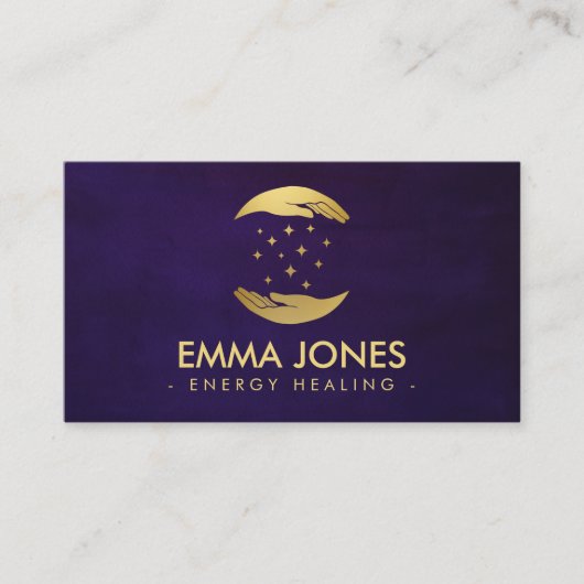 Healing Hands - Energiegroei Visitekaartje (Voorkant)
