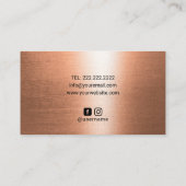 Healing Hands & Heart Massage Therapy Copper Visitekaartje (Achterkant)