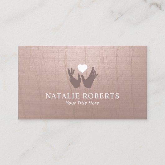 Healing Hands & Heart Massage Therapy  Zen Visitekaartje (Voorkant)