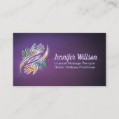 Healing Hands Massage Therapeut Visitekaartje (Voorkant)