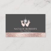 Healing Hands Massage Therapy Roos Gold Border #2 Visitekaartje (Voorkant)