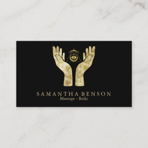 Healing Hands Symbool Chakra Reiki Practitioner Visitekaartje
