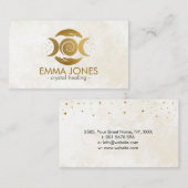 Healing Hands - Triple Moon - Golden Visitekaartje (Voorkant / Achterkant)