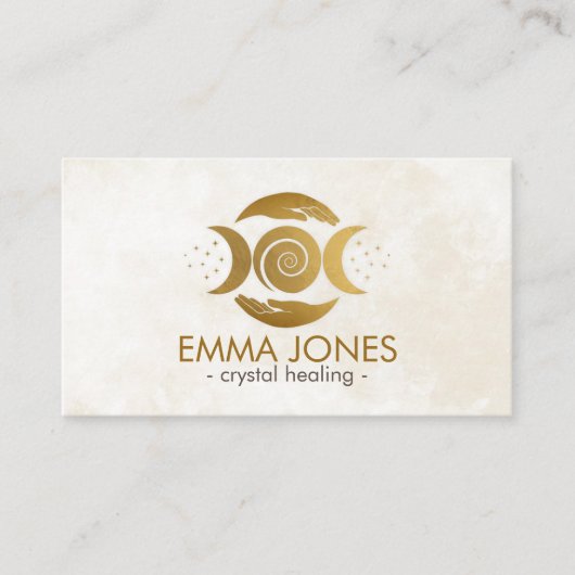 Healing Hands - Triple Moon - Golden Visitekaartje (Voorkant)