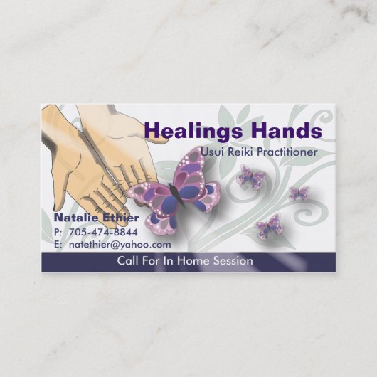 Healing Hands - Visitekaartje-1 Visitekaartje (Voorkant)