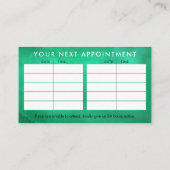 Healing Hands Yin Yang symbool Appointing Business Visitekaartje (Achterkant)