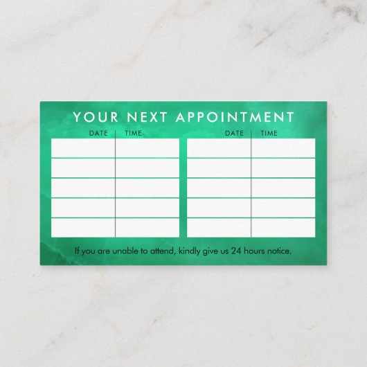 Healing Hands Yin Yang symbool Appointing Business Visitekaartje (Achterkant)