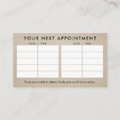 Healing Hands Yin Yang symbool Appointing Business Visitekaartje (Achterkant)