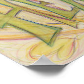 Healing Healing Healing Word Art Inspirerend Poste Poster (Hoek)