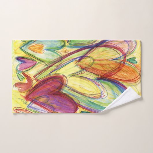 Healing Hearts-handdoeken Handdoek (Handdoek)