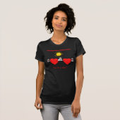 Healing Hearts Meditations "Zo in a dais" T-shirt (Voorkant volledig)