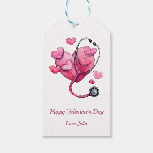 Healing Hearts Valentijnsontwerp Cadeaulabel (Voorkant)