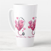 Healing Hearts Valentijnsontwerp Latte Mok (Linkerhoek)