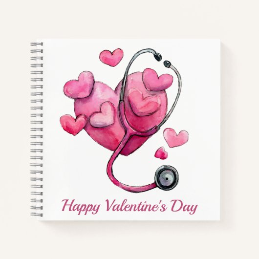 Healing Hearts Valentijnsontwerp Notitieboek (Voorkant)