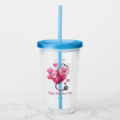 Healing Hearts Valentine Design Acryl Drinkbeker (Voorkant)