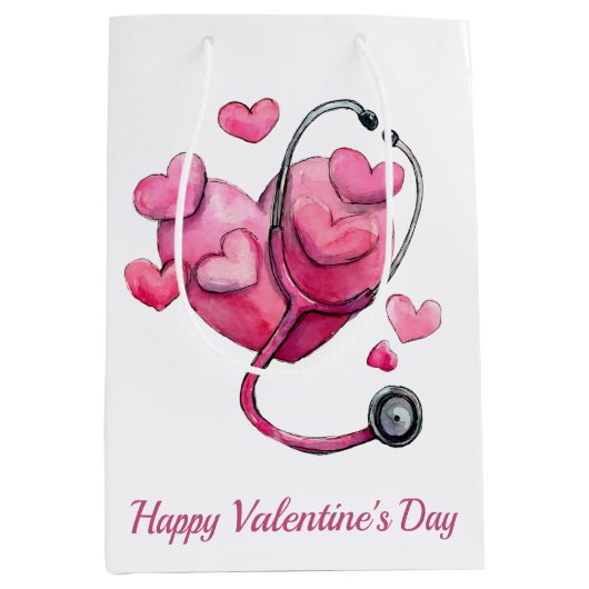 Healing Hearts Valentine Design Medium Cadeauzakje (Voorkant)