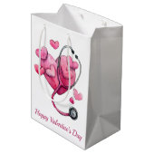 Healing Hearts Valentine Design Medium Cadeauzakje (Achterkant Gekanteld)