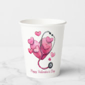 Healing Hearts Valentine Design Papieren Bekers (Achterkant)