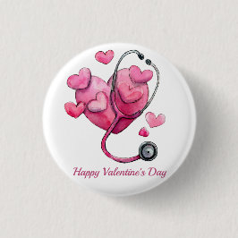 Healing Hearts Valentine Design Ronde Button 3,2 Cm
