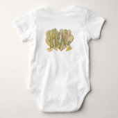 Healing Hearts Word Art Baby Clothing Romper (Achterkant)