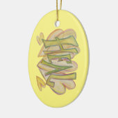 Healing Hearts Word Art Holiday Gift Ornament (Links)