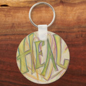 Healing Hearts Word Art Inspirerend Sleutelhanger (Voorkant)