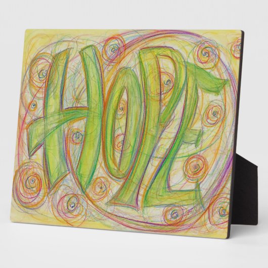Healing Hope Inspirerend Word Art Print Plaques Fotoplaat (Zijkant)