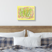 Healing Hope Word Art Painting Wrapped Canvas Art Afdruk (Insitu (Slaapkamer))
