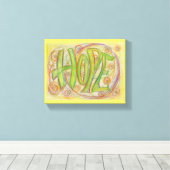 Healing Hope Word Art Painting Wrapped Canvas Art Afdruk (Insitu (Houten vloer))