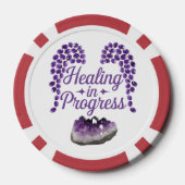 Healing In Progress Innerlijke Vrede Laden Poker Chips (Achterkant)