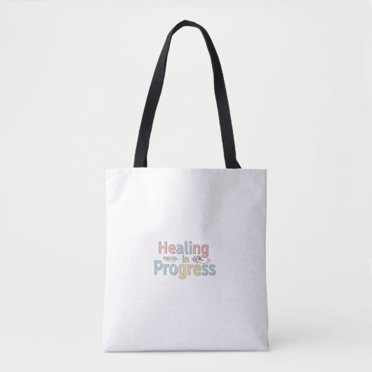 Healing in Progress Tote | Gentle Self-Care  Tote Bag (Voorkant)