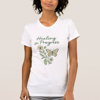 Healing in uitvoering – Gentle Floral Butterfly T-shirt