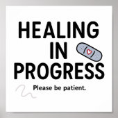 Healing in uitvoering – Poster (Voorkant)