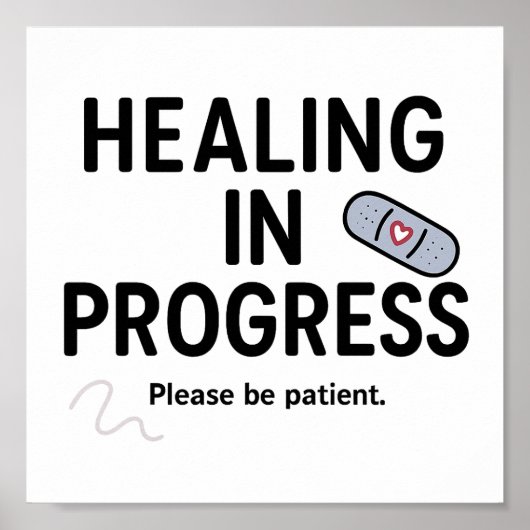 Healing in uitvoering – Poster (Voorkant)