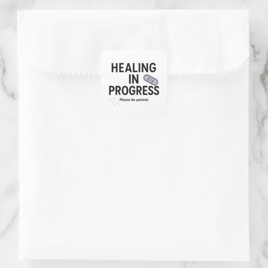 Healing in uitvoering – Sticker (Tas)