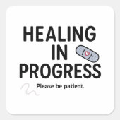 Healing in uitvoering – Sticker (Voorkant)