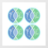 Healing Inner Circle Symbool Window Cling (4-up) Raamsticker (Vel)