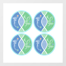 Healing Inner Circle Symbool Window Cling (4-up) Raamsticker
