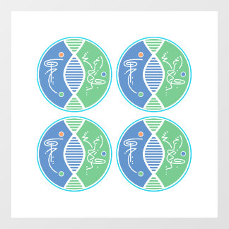 Healing Inner Circle Symbool Window Cling (4-up) Raamsticker