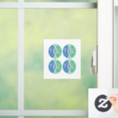 Healing Inner Circle Symbool Window Cling (4-up) Raamsticker (Huis)