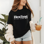 Healing is geen lineair verdriet Gezegden citaat Tri-Blend Shirt<br><div class="desc">Healing Is Not Linear Grief Gezegden Quote T-shirt bevat de tekst "Healing Is Not Linear" in eenvoudige,  moderne witte scripttypografie. Ontworpen door Evco Studio www.zazzle.com/store/evcostudio</div>