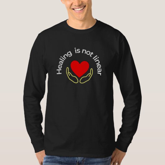 Healing Is Not Linear – Self Care Sweater T-shirt (Voorkant)