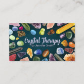 Healing kristallen en edelstenen op Dark Emerald Visitekaartje (Voorkant)