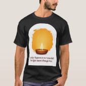 Healing Light Candle T‑Shirt | Inspirational Quote T-shirt (Voorkant)